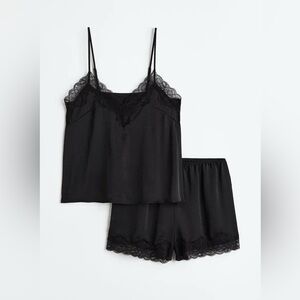 H&M satiny camisole & shorts sleep-set pyjamas